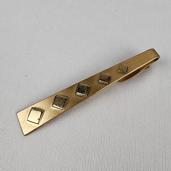 Vintage Hickok Gold Tone Tie Clip - Picture 1 of 5